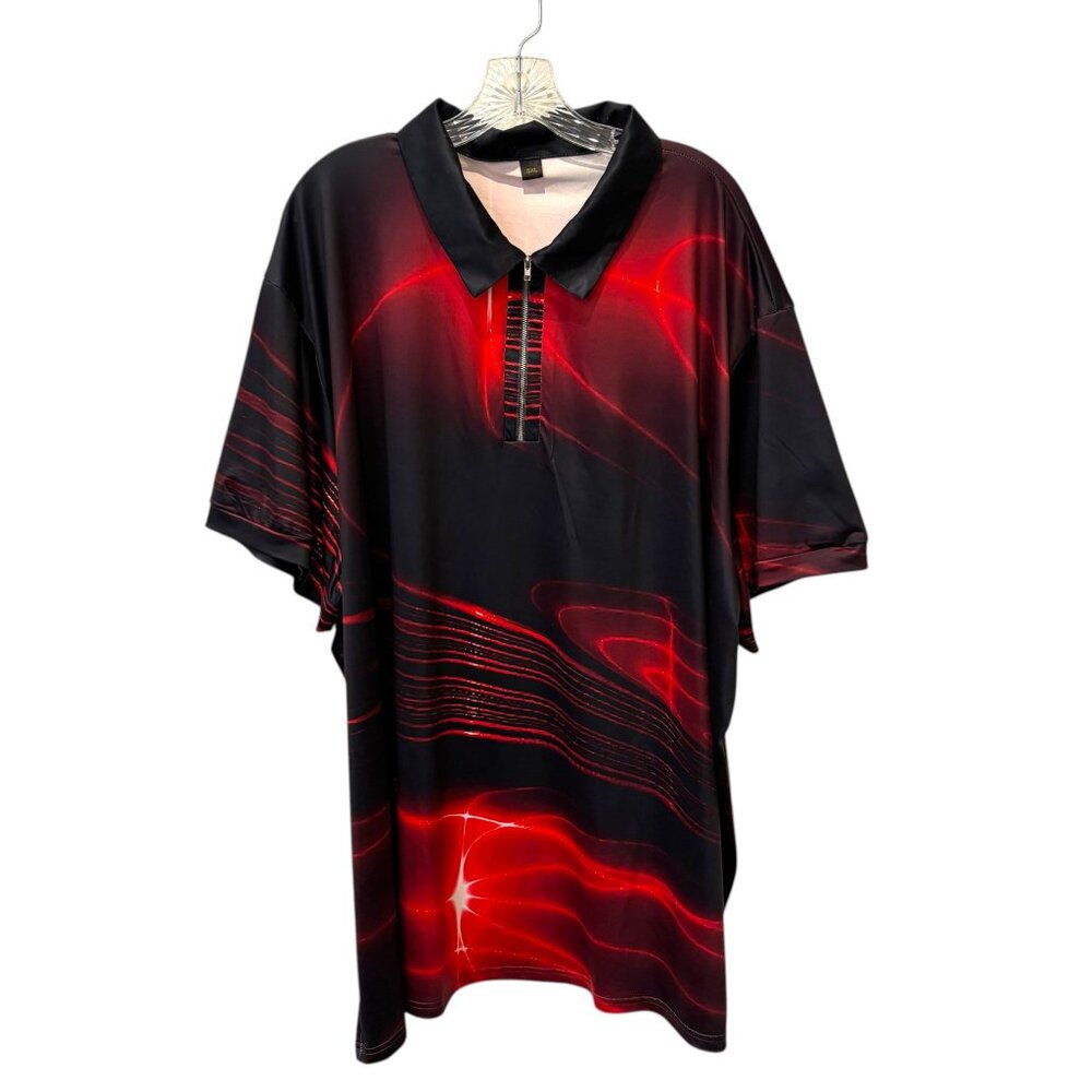 Men’s‎ 3D Graphic Zip Jersey Shirt 5XL Streetwear Y2K Cyber Hip Hop Indie Sleaze
